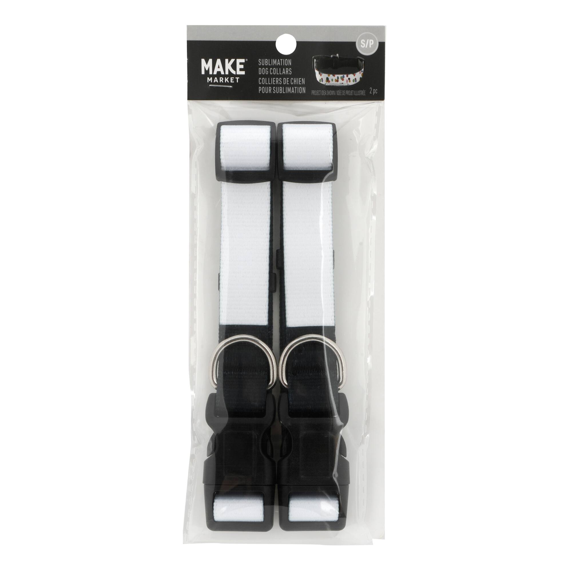 12 Packs: 2 ct. (24 total) Small Sublimation Dog Collar by Make Market®